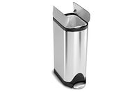 【simple human】45liter slim rectangular step trash can with liner pocket (plastic)　ダストボックス 