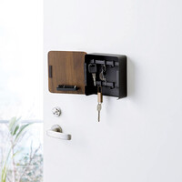 スクエア マグネティック キーキャビネット NA（ナチュラル） BR（ブラウン）