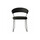 カリガリス コヌビア ニューヨーク ダイニングチェア (ソフトレザー) ／ Calligaris connubia NEW YORK[CB1022] 本体：683（ブラック）/フレーム：P15（マットブラック）