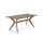 カリガリス トウキョウ セラミック ダイニングテーブル ／ Calligaris TOKYO ceramic Dining table[CS18-FR] 天板：P321 リードグレー／脚：P201 ウォールナット