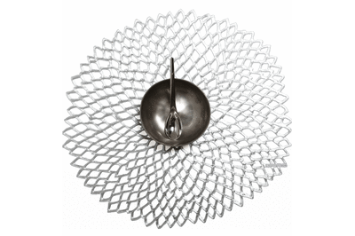 Chilewich(チルウィッチ)Dahlia  Round(ダリアラウンド)36x39 Silver(シルバー)