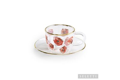 SELETTI コーヒーカップ＆ソーサー Roses 