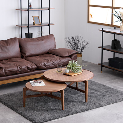 モーネ センターテーブル 90（Brown） Brown 70 + 90