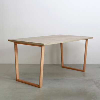 ウィルティック マティエラ塗装 ダイニングテーブル （横幅140 x 奥行80 cm） BE ※このページはW140cmの販売ページです。