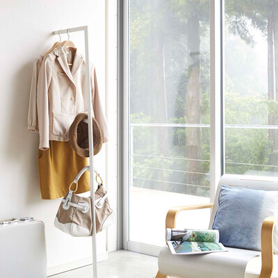 スリムコートハンガー ライン（ホワイト） 