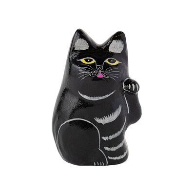 インドの招き猫（ブラック） 