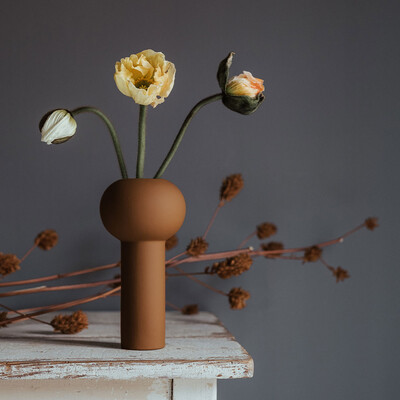 Pillar Vase 24cm Coconut 