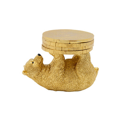 プレイングベア デコフィギア/ コースター 