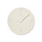 NY21-03 WH 珪藻土の時計 （掻き落とし）　ホワイト 