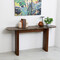 TATHRA console 150 Dark Emperador top-Espresso Oak leg 