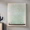 フラワーボートベージュグリーン 100×80 cm タッチドピクチャー 