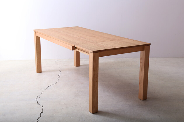 SE 伸長式無垢材ダイニングテーブル カラー：OAK（W1800）