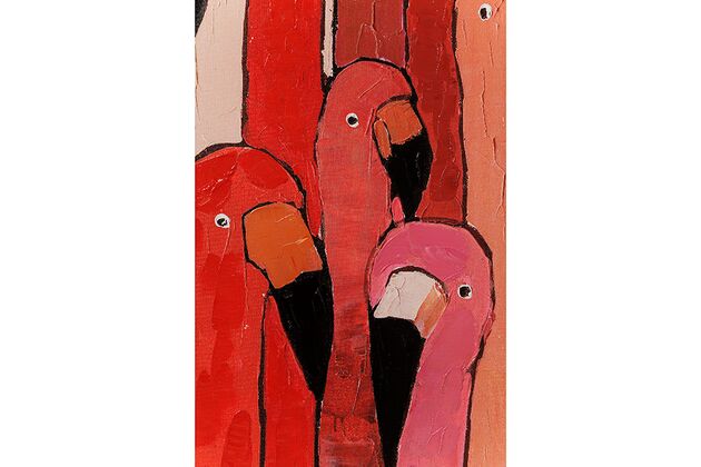 Picture Touched Flamingo Meeting 120x90cm 