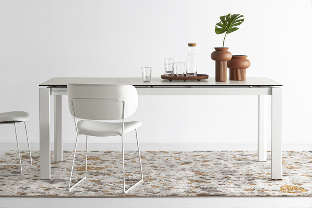 カリガリス デュッカ 伸長式ダイニングテーブル (セラミック) ／ Calligaris Duca extendable Dining table[CS4089-R 130] Duca (デュッカ) 伸長式 ダイニングテーブル（セラミック）