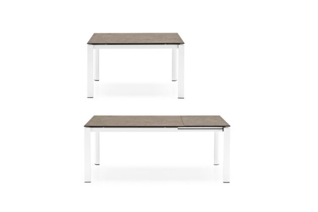 カリガリス デュッカ 伸長式ダイニングテーブル (セラミック) ／ Calligaris Duca extendable Dining table[CS4089-R 130] 天板：P321 脚：P94