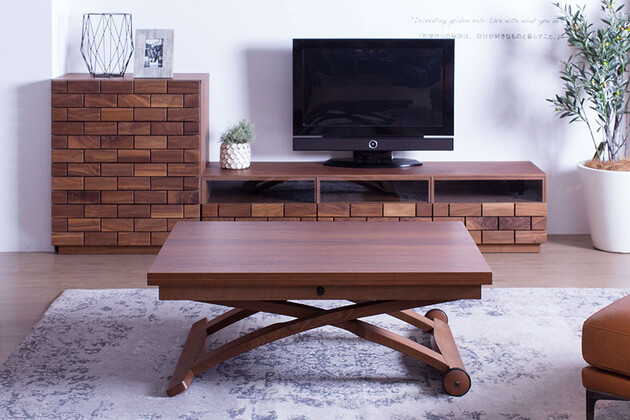 カリガリス コヌビア マスコッティ 伸長・昇降式テーブル ／ Calligaris connubia MASCOTTE[CB490] サイズ：W1050mm（通常時）・H420mm