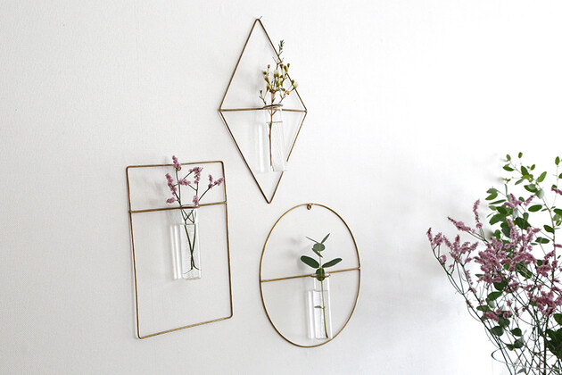 PIKE (ピケ) wall brass vase (ウォールブラスベース) DIAMOND 
