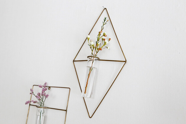 PIKE (ピケ) wall brass vase (ウォールブラスベース) DIAMOND 