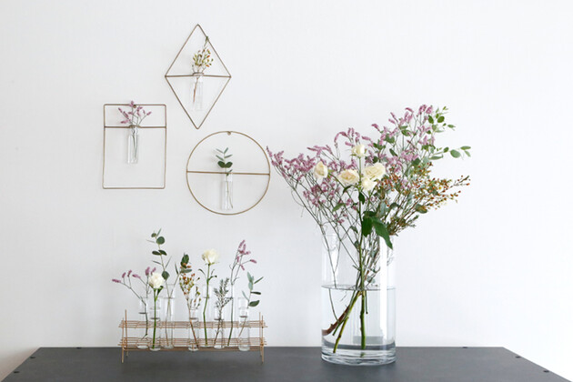 PIKE (ピケ) wall brass vase (ウォールブラスベース) DIAMOND 