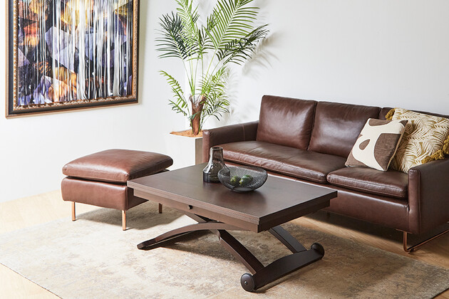 カリガリス コヌビア マスコッティ 伸長・昇降式テーブル ／ Calligaris connubia MASCOTTE[CB490] P128（ウェンゲ）