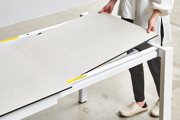 カリガリス デュッカ 伸長式ダイニングテーブル (セラミック) ／ Calligaris Duca extendable Dining table[CS4089-R 130] 