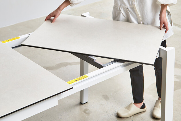 カリガリス デュッカ 伸長式ダイニングテーブル (セラミック) ／ Calligaris Duca extendable Dining table[CS4089-R 130] 
