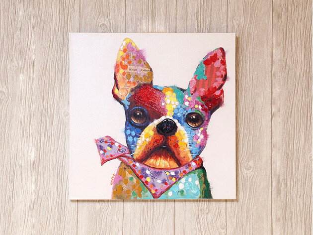 ブルドッグ (スカーフ) 60×60cm 