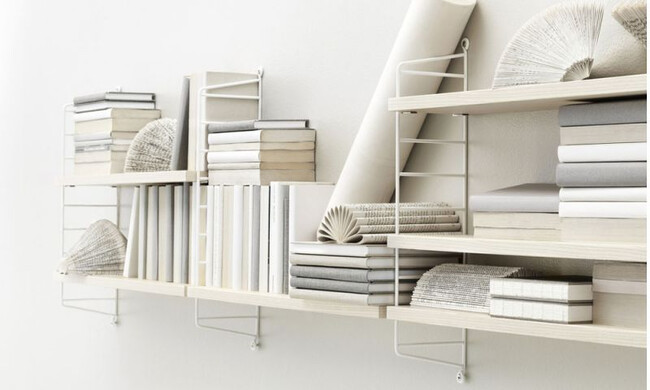 ストリングポケット アッシュ×ホワイト / 石膏ボードアンカー付き 