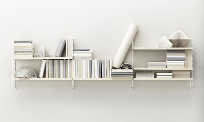 ストリングポケット アッシュ×ホワイト / 石膏ボードアンカー付き 