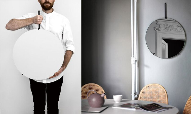 MOEBE / ムーベ ウォールミラーφ50cm 