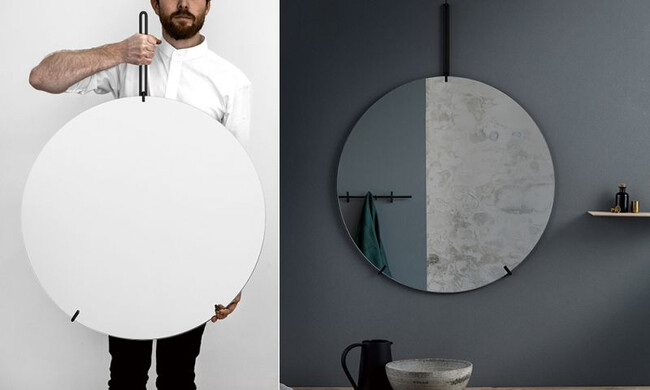 MOEBE / ムーベ ウォールミラーφ70cm 