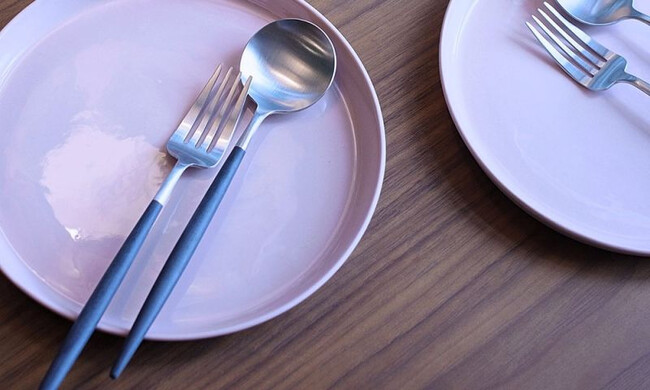 クチポール ゴア テーブルスプーン / ブラック×シルバー 