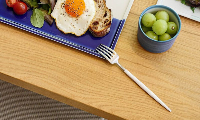 クチポール ゴア デザートフォーク / ホワイト×シルバー 