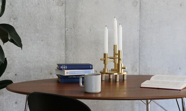 キャンドルホルダー ラージ / 真鍮ラッカー仕上げ 