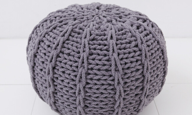 ニットプフS 40cm クッション オットマン 