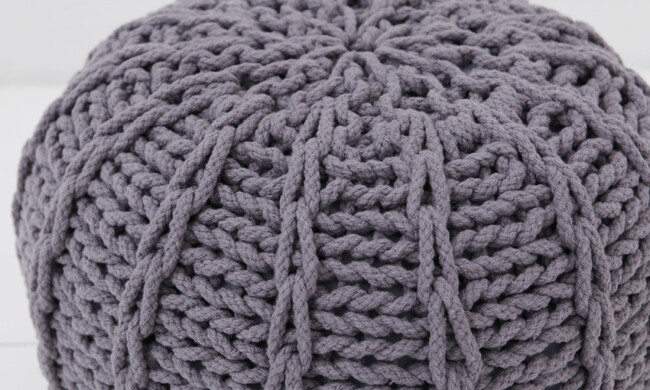 ニットプフS 40cm クッション オットマン 