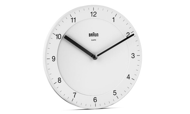 クラシック アナログ ウォールクロック φ200mm / ホワイト BC06W 