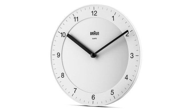 クラシック アナログ ウォールクロック φ200mm / ホワイト BC06W 
