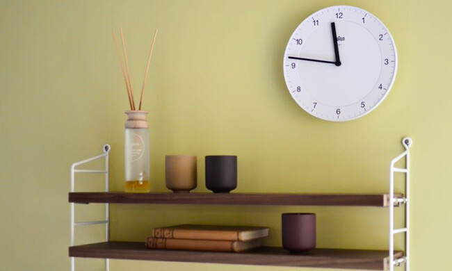 クラシック アナログ ウォールクロック φ200mm / ホワイト BC06W 