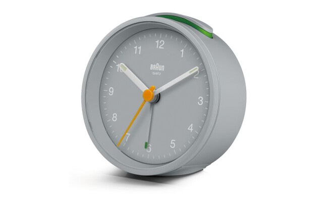 ブラウン アナログアラームテーブルクロック / グレー BC12G 