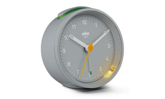 ブラウン アナログアラームテーブルクロック / グレー BC12G 