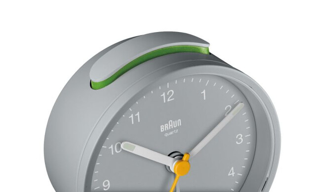 ブラウン アナログアラームテーブルクロック / グレー BC12G 