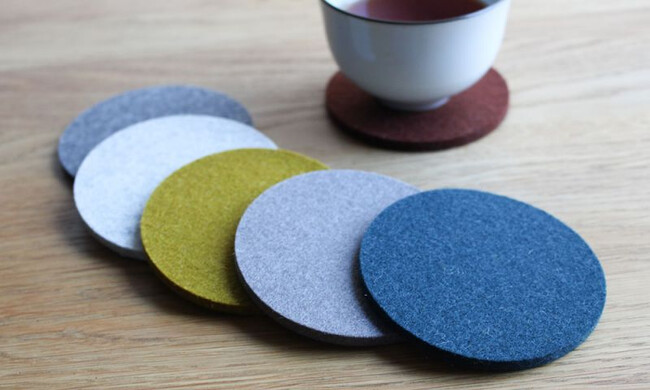 フェルト ラウンドコースター φ9cm 