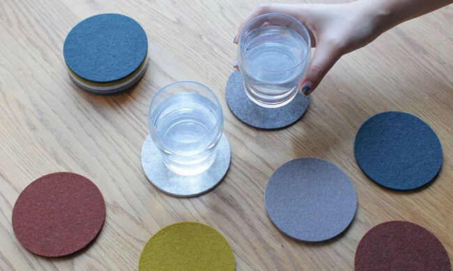 フェルト ラウンドコースター φ9cm 