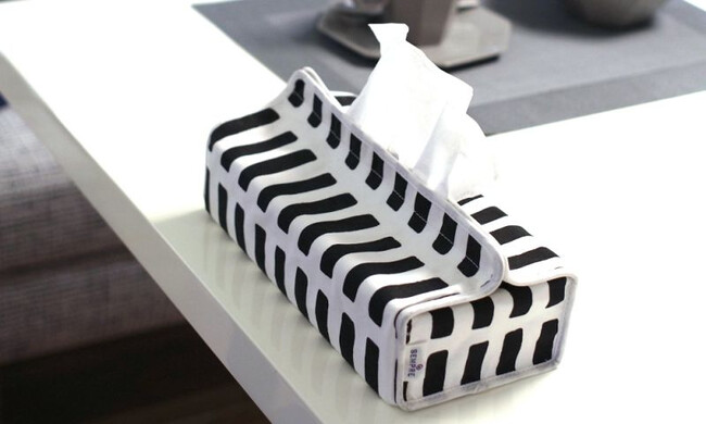 ティッシュケースカバー SIENA / ブラック 