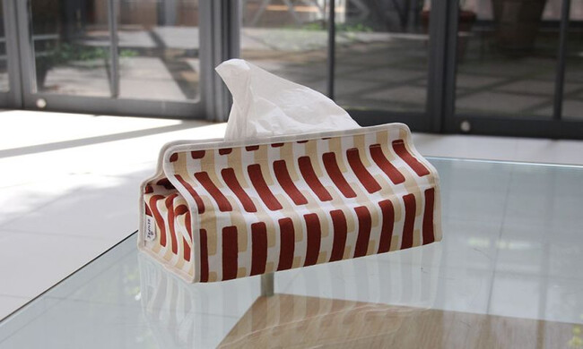 ティッシュケースカバー SIENA / ブリックサンドシャドー 