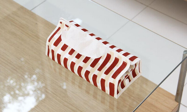 ティッシュケースカバー SIENA / ブリックサンドシャドー 