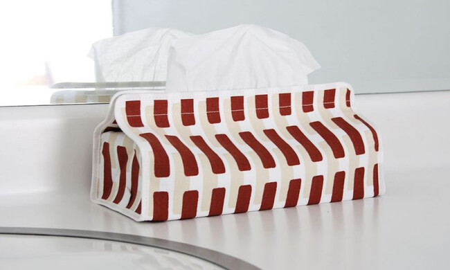 ティッシュケースカバー SIENA / ブリックサンドシャドー 