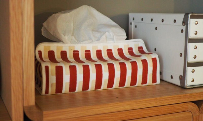 ティッシュケースカバー SIENA / ブリックサンドシャドー 