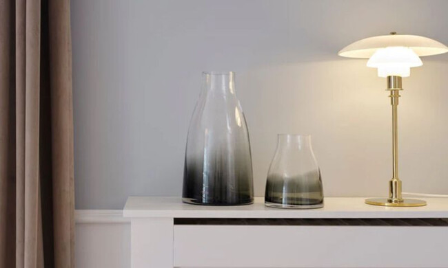 フラワーベース no.2 スモークグレー 